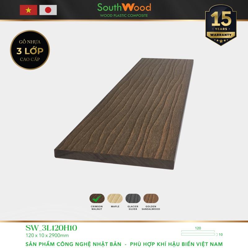 Southwood SW 3L120H10 Crimson Walnut