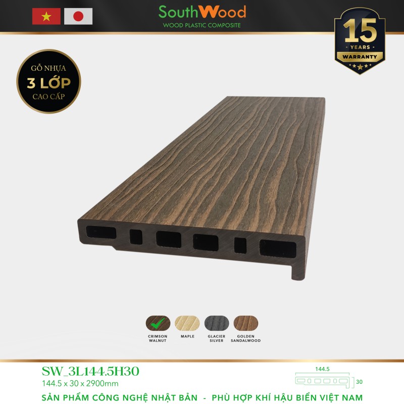 Southwood SW 3L1445H30 Crimson Walnut