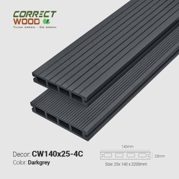 Correct Wood CW140X25-4C Darkgrey