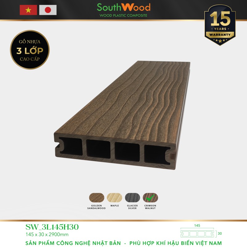 Southwood SW 3L145H30 Crimson Walnut