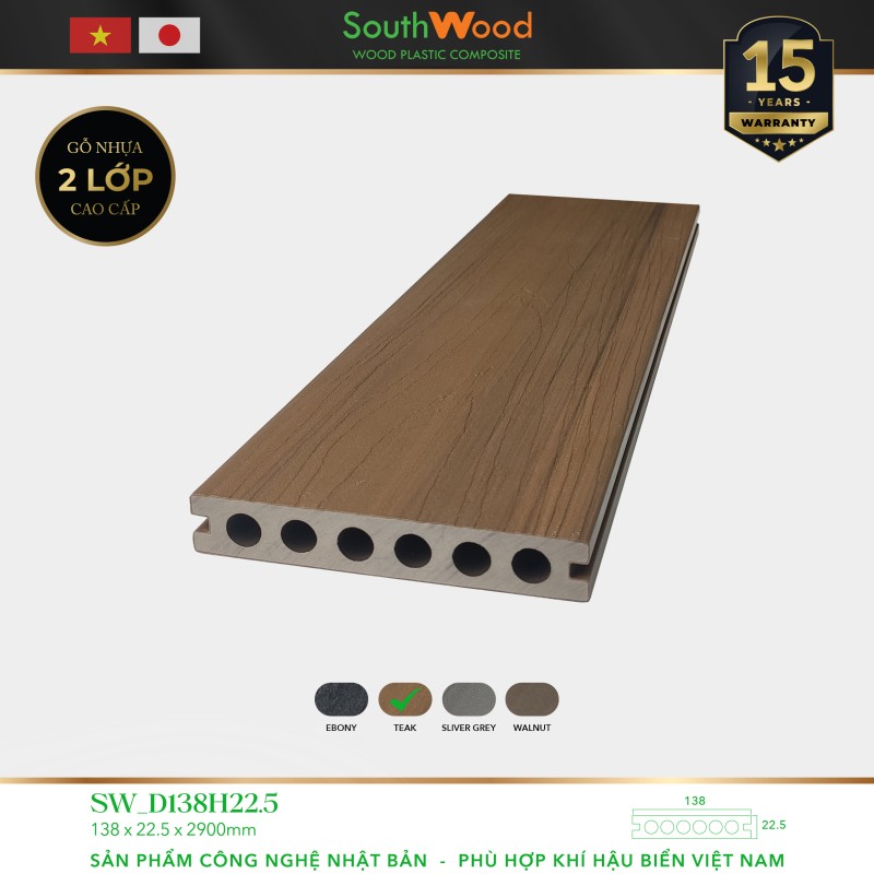 Southwood SW D138H225 Teak