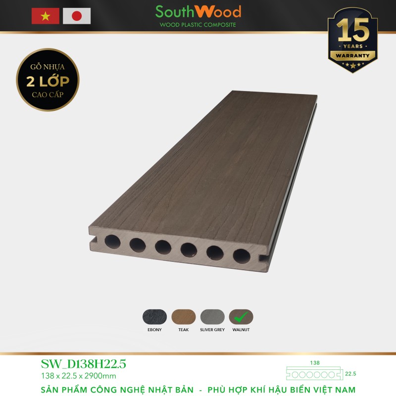 Southwood SW D138H225 Walnut