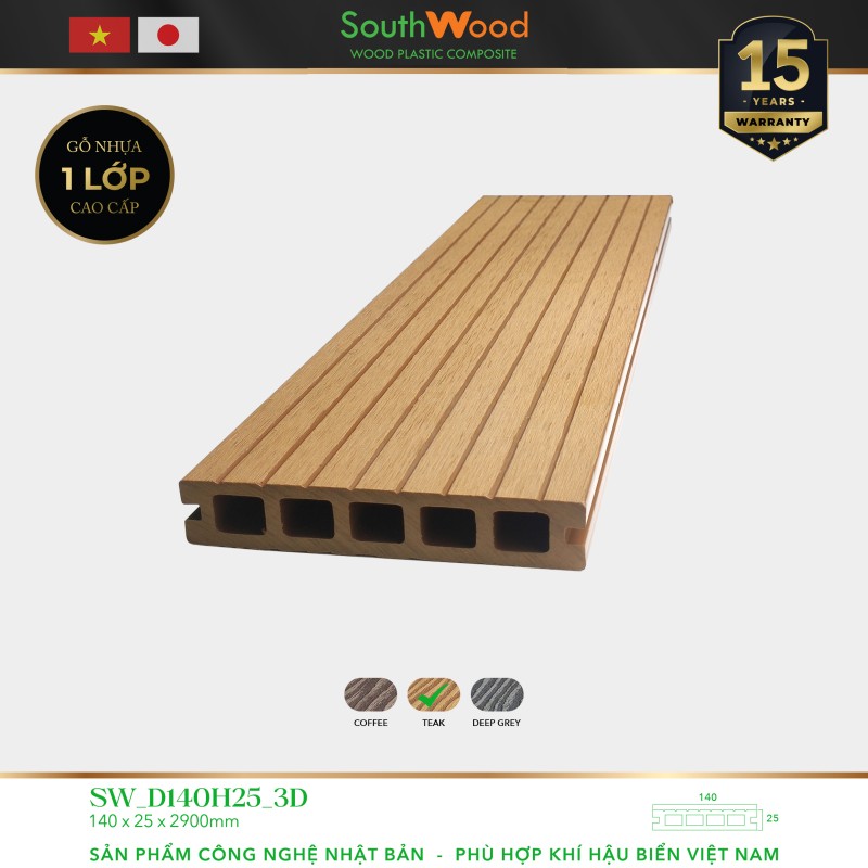 Southwood SW D140H25-3D Teak