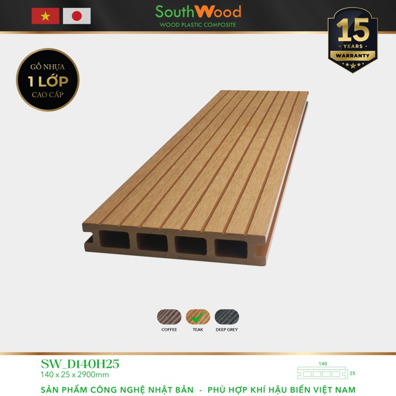 Southwood SW D140H25 Teak 