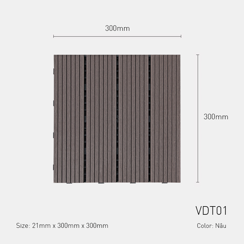 Decking tile VDT01 Coffee