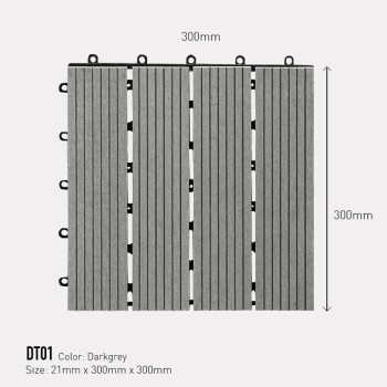 Decking tile AWood DT01-4 Darkgrey