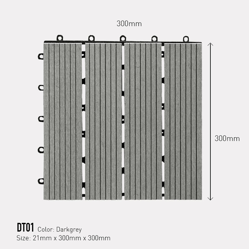 Decking tile AWood DT01-4 Darkgrey