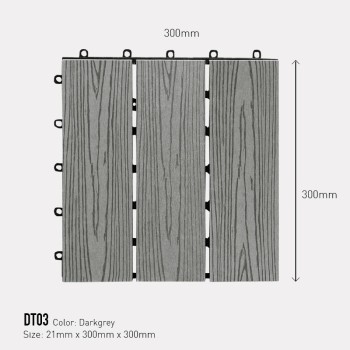 Decking tile AWood DT03 Darkgrey