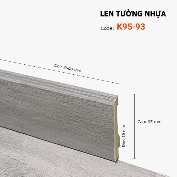 Plastic skirting K95-93