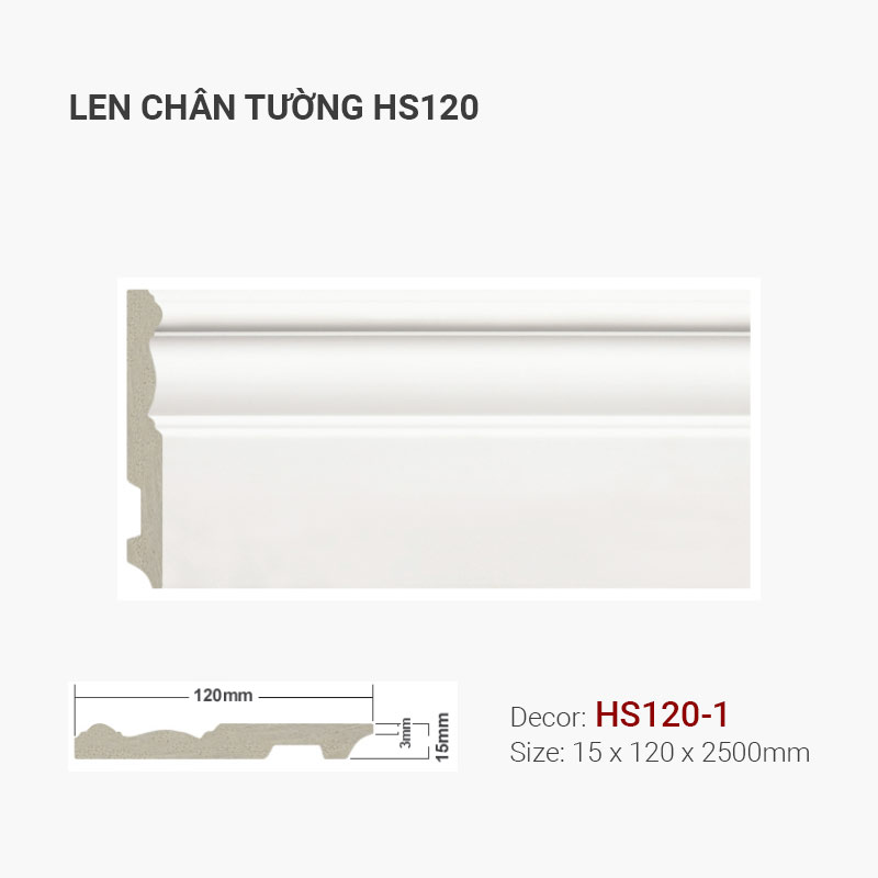 Plastic skirting HS120-1