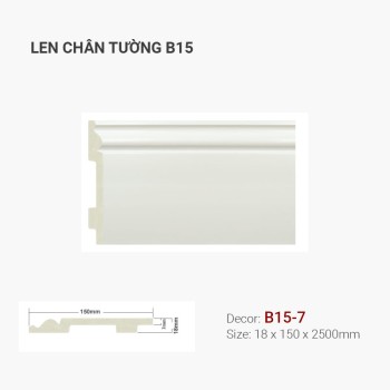 Plastic skirting B15-7