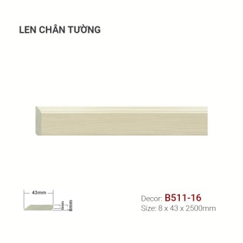 Plastic skirting B511-16