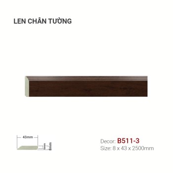 Plastic skirting B511-3