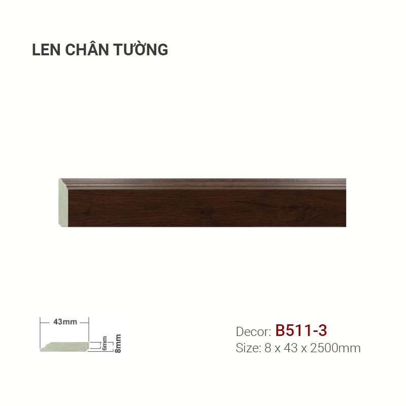 Plastic skirting B511-3