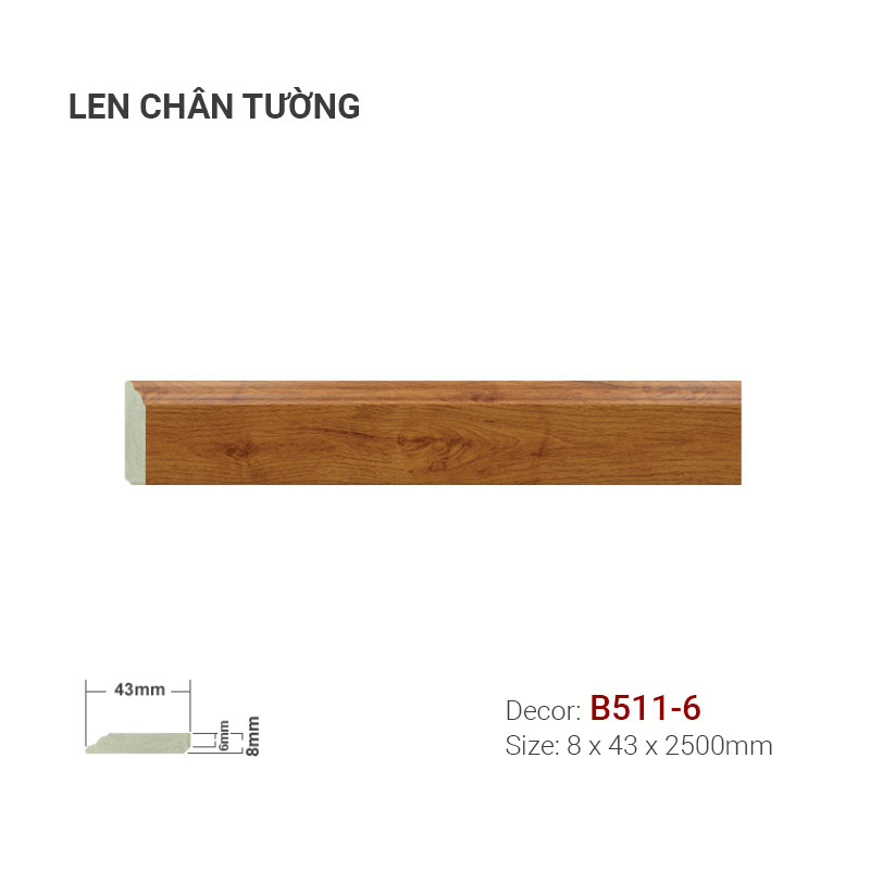 Plastic skirting B511-6