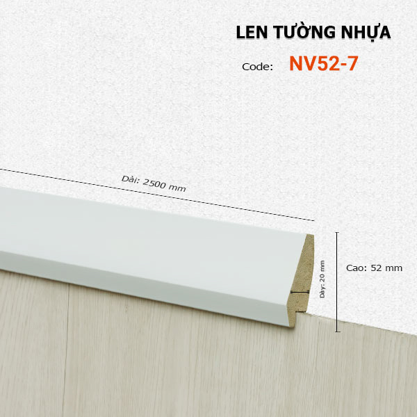 Plastic skirting NV52-7