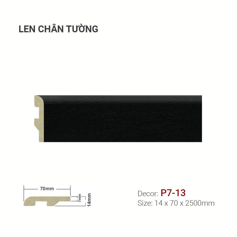 Plastic skirting P7-13