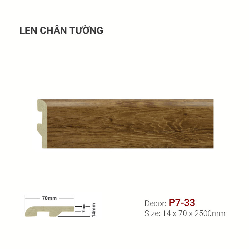 Plastic skirting P7-33