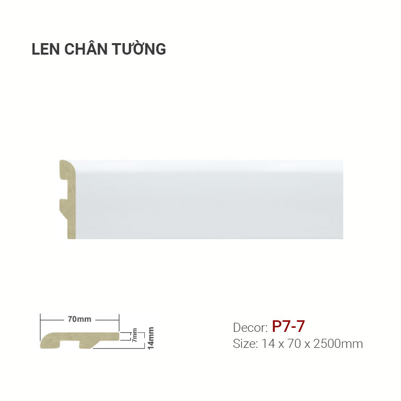 Plastic skirting P7-7