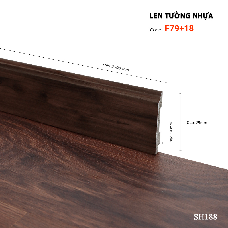 Plastic skirting F79+18