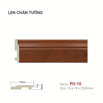 Plastic skirting PO-10