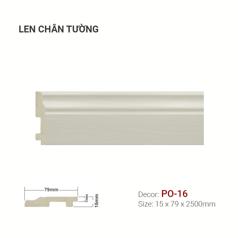 Plastic skirting PO-16
