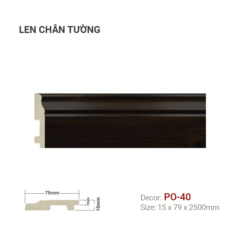 Plastic skirting PO-40