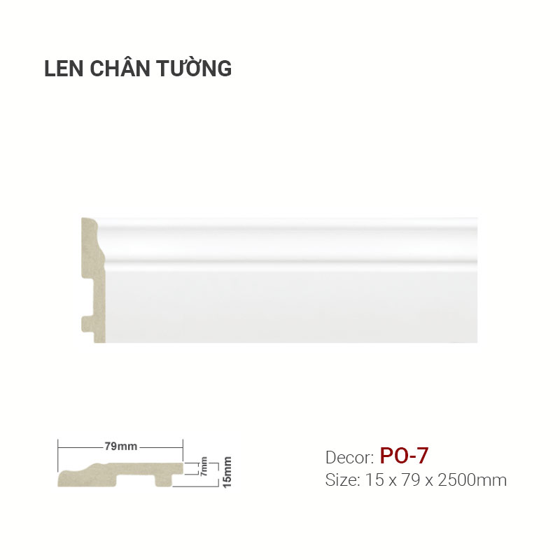 Plastic skirting PO-7