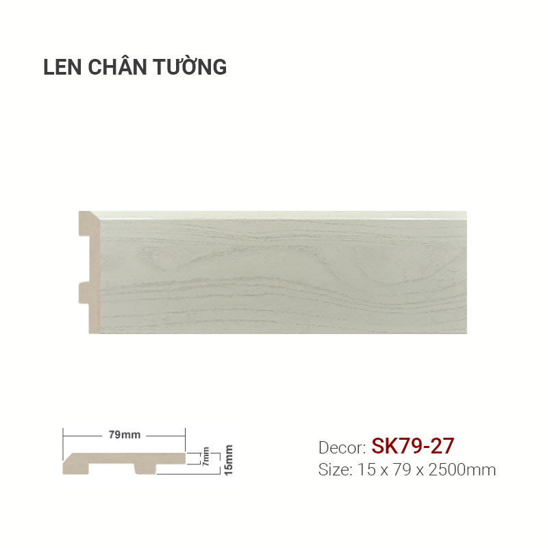 Plastic skirting SK79-27