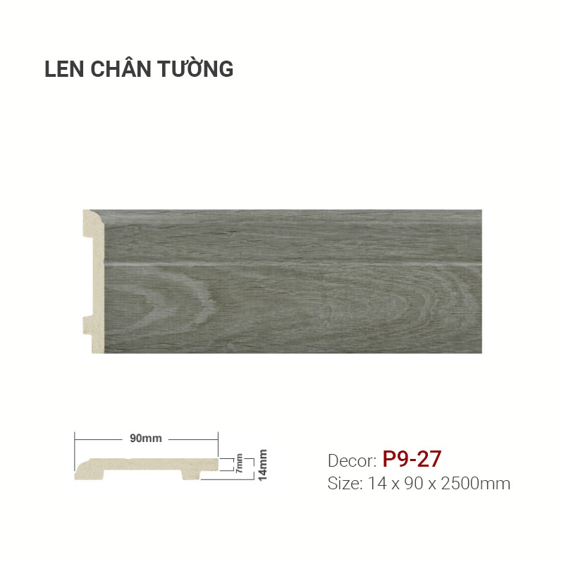 Plastic skirting P9-27