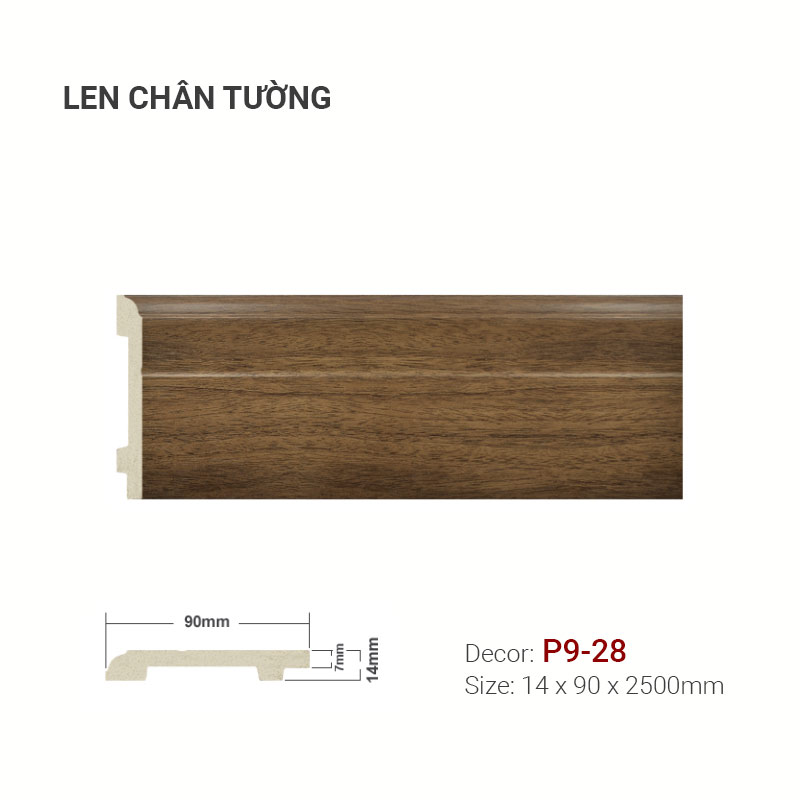 Plastic skirting P9-28