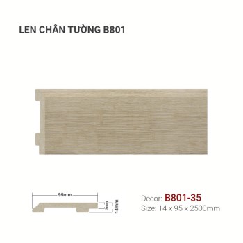 Plastic skirting B801-35