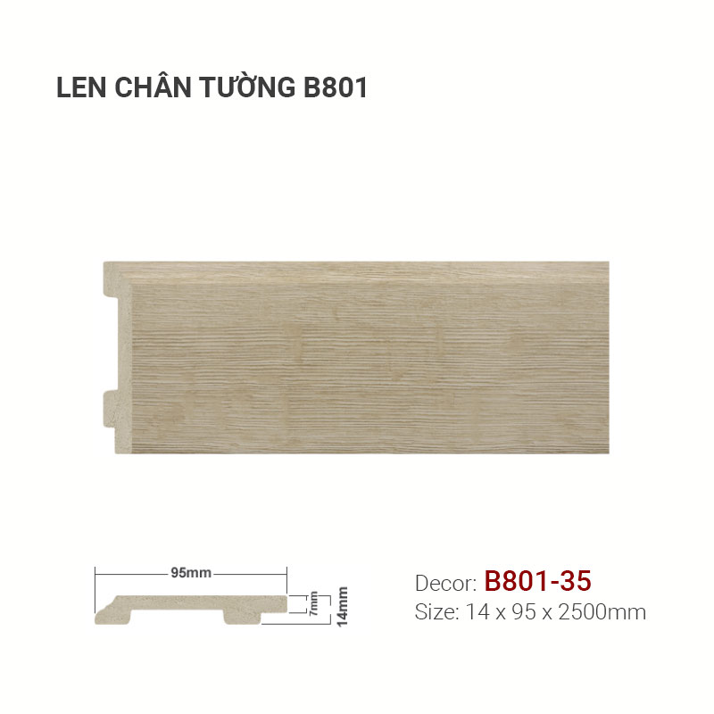 Plastic skirting B801-35