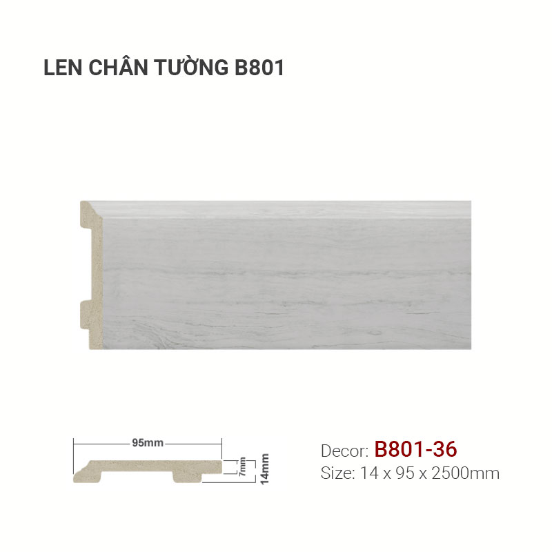 Plastic skirting B801-36