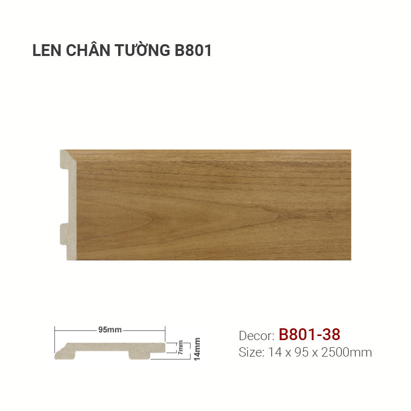 Plastic skirting B801-38
