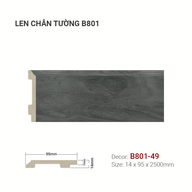 Plastic skirting B801-49