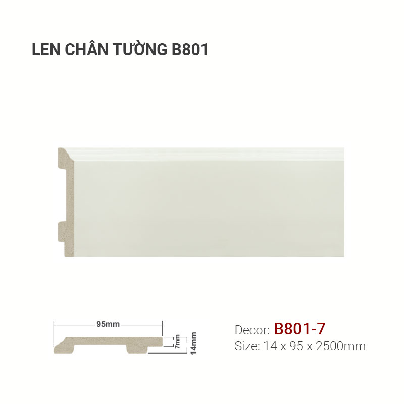 Plastic skirting B801-7