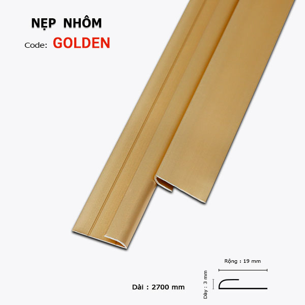 Aluminium profile PC-1 Golden