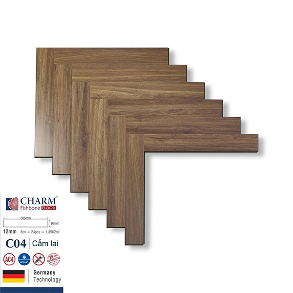 Charm Wood Herringbone Laminate Flooring C04