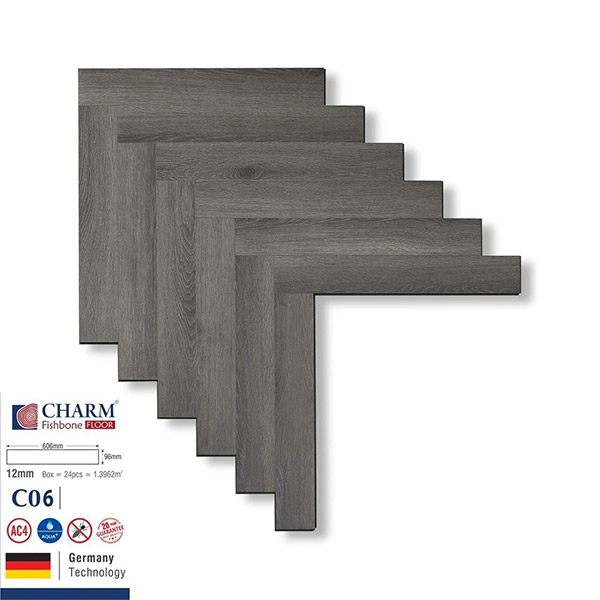 Charm Wood Herringbone Laminate Flooring C01