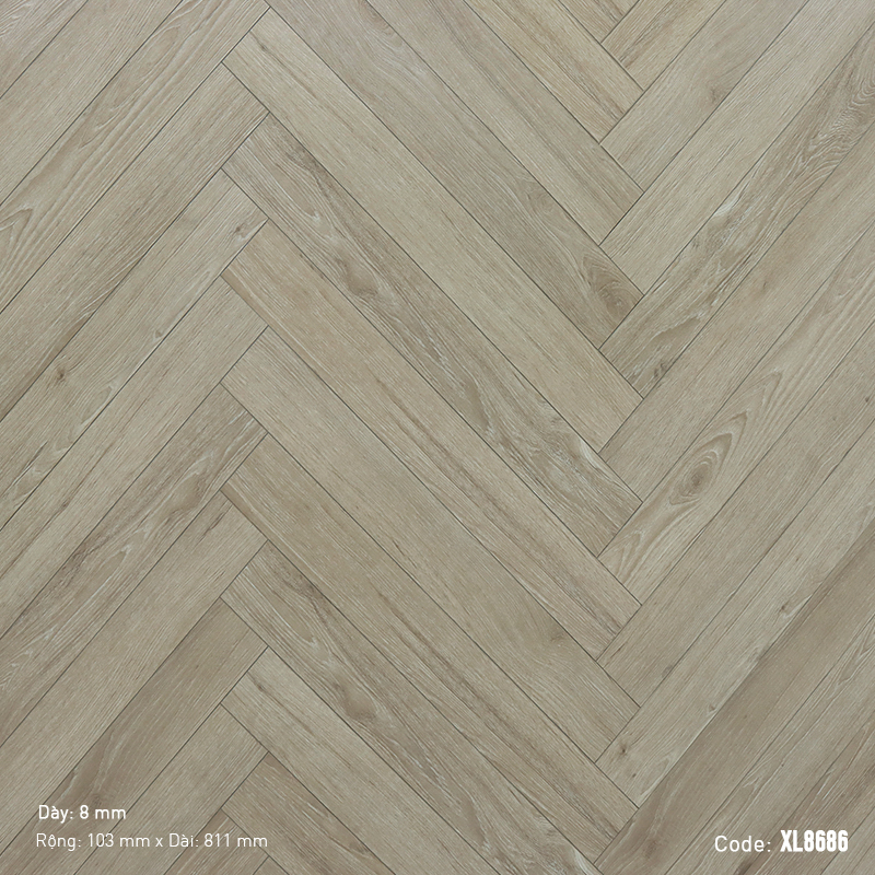 Dream Lucky Herringbone Laminate Flooring XL8686