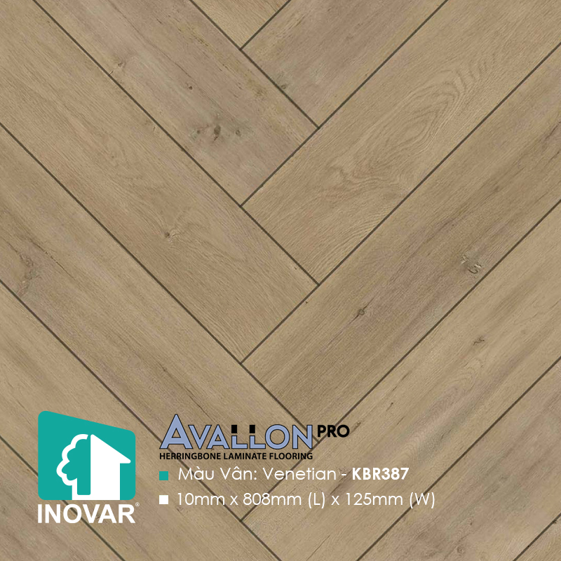 Inovar Herringbone Laminate Flooring KBR387