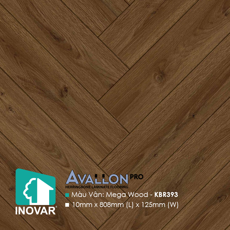 Inovar Herringbone Laminate Flooring KBR393