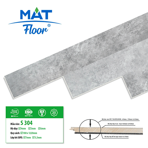 Mat Floor SPC Flooring S304
