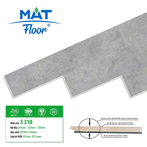 Mat Floor SPC Flooring S310