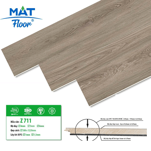 Mat Floor SPC Flooring Z711