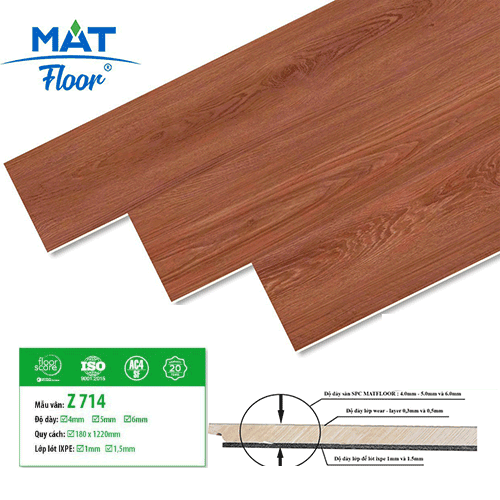 Mat Floor SPC Flooring Z714