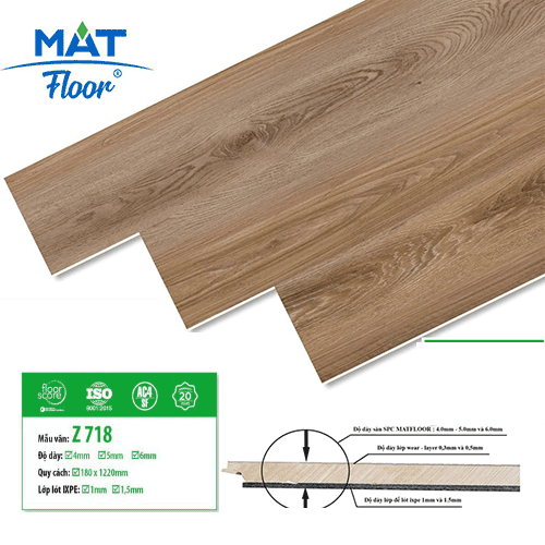 Mat Floor SPC Flooring Z718