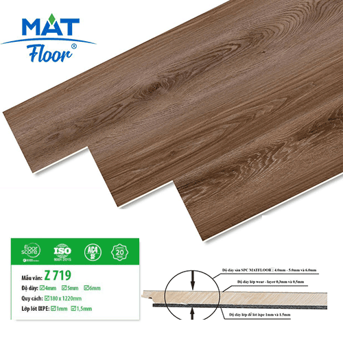 Mat Floor SPC Flooring Z719