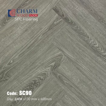 Charm SPC 6mm Herringbone Flooring SC90